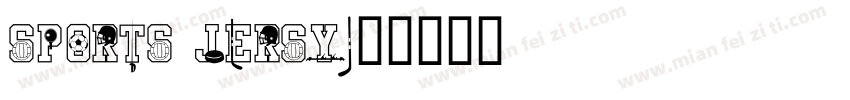 sports jersy字体转换